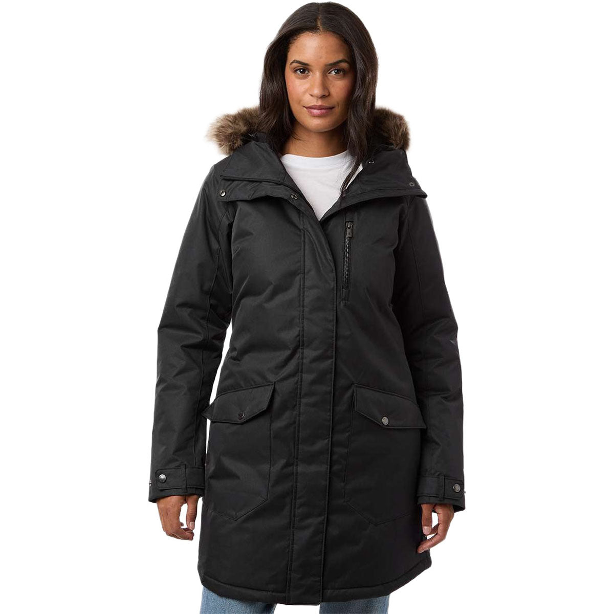 Columbia Columbia Women's Black Suttle Mountain Long Insulated Jacket