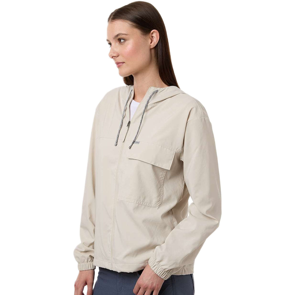 Columbia Columbia Women's Dark Stone Skien Valley Hooded Lightweight Jacket