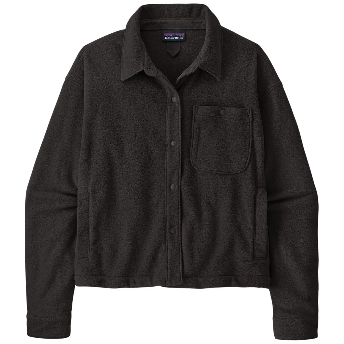 Patagonia Classic Patagonia Women's Black Micro D Fleece Shirt Jacket