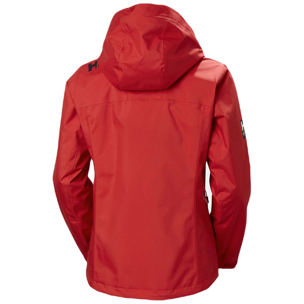 Helly Hansen Official Helly Hansen Women's Red Crew Hooded Midlayer Jacket 2.0