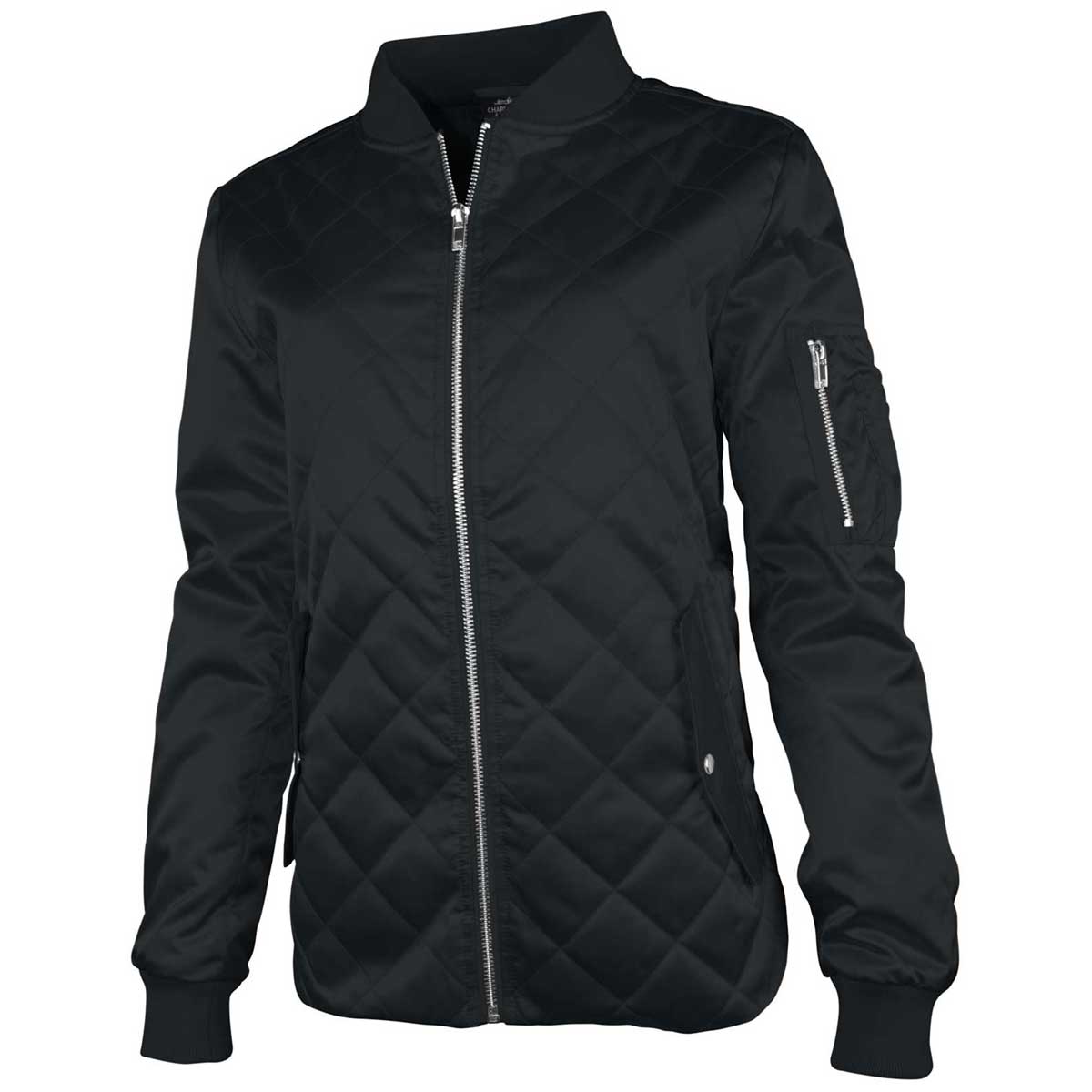 Charles River Classic Charles River Women's Black Quilted Boston Flight Jacket