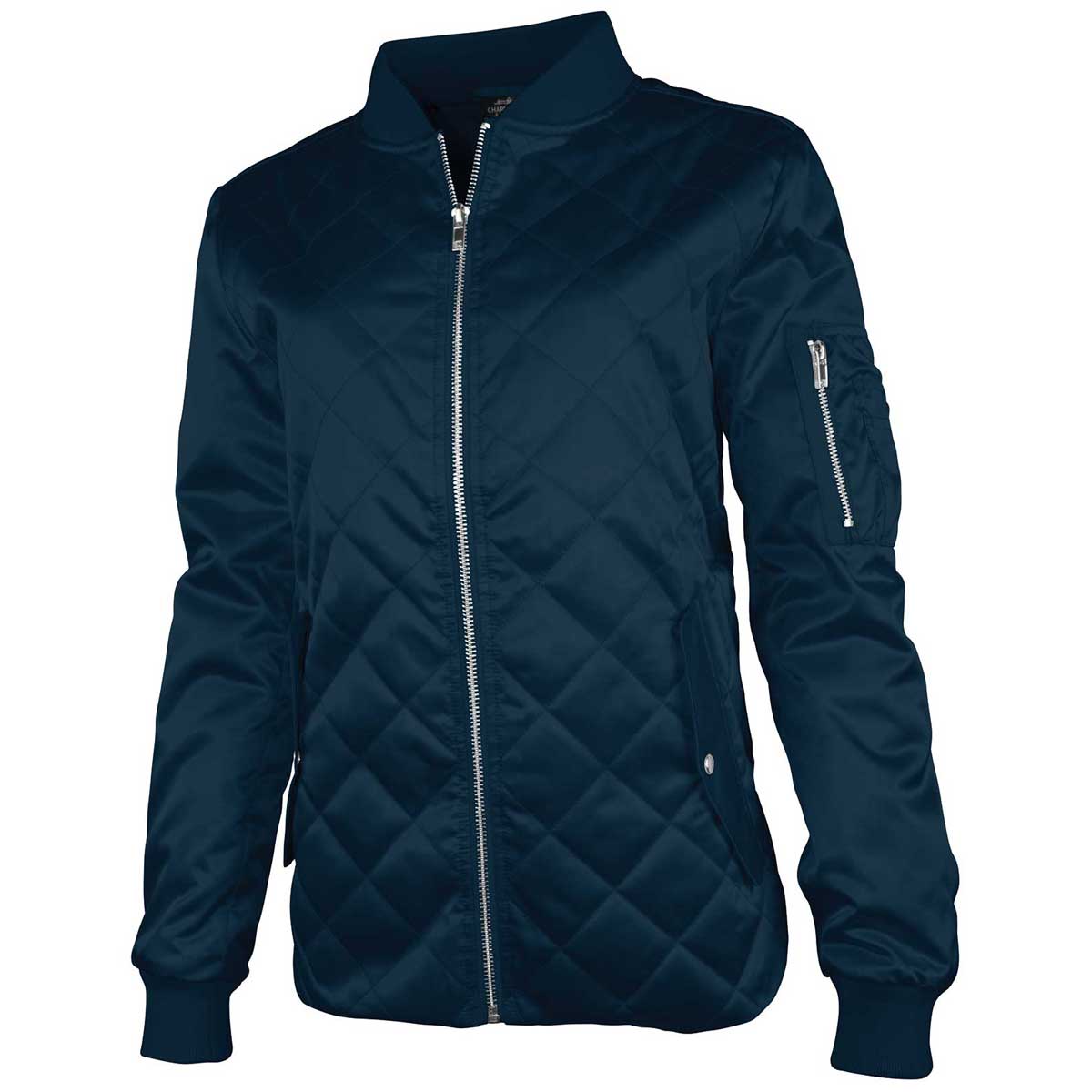 Charles River Charles River Women's Navy Quilted Boston Flight Jacket