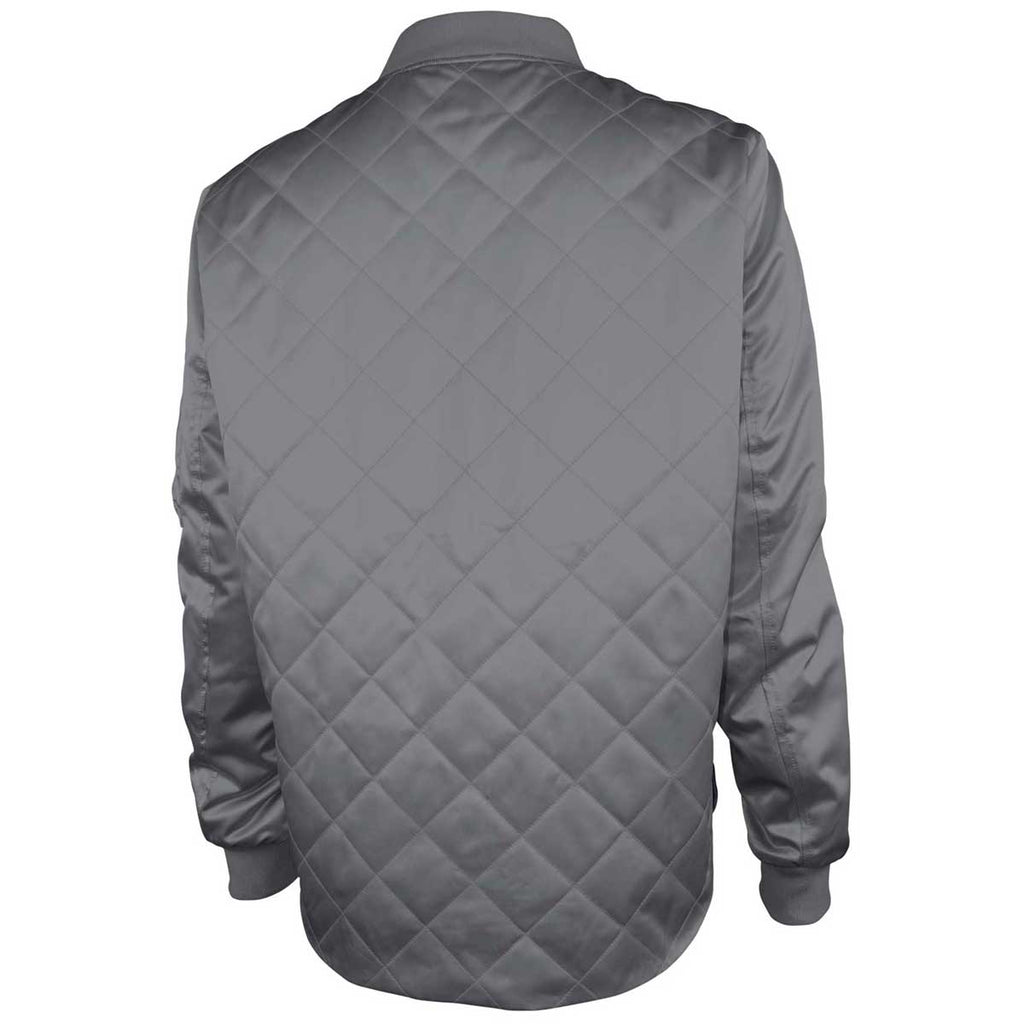 Charles River Charles River Women's Grey Quilted Boston Flight Jacket