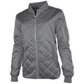 Charles River Charles River Women's Grey Quilted Boston Flight Jacket