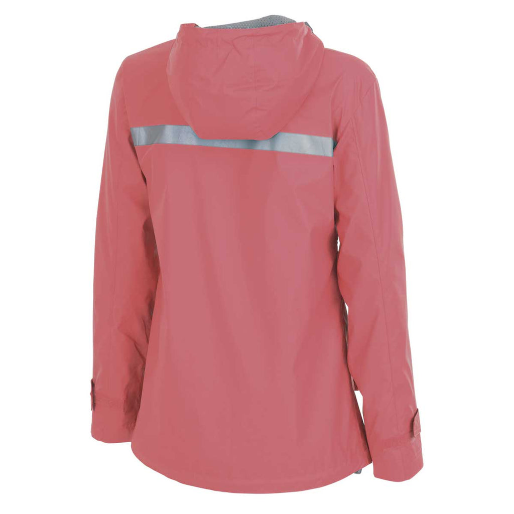 Charles River Charles River Women's Mauve/Reflective New Englander Rain Jacket