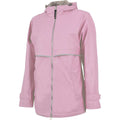Charles River Charles River Women's Pink/Reflective New Englander Rain Jacket