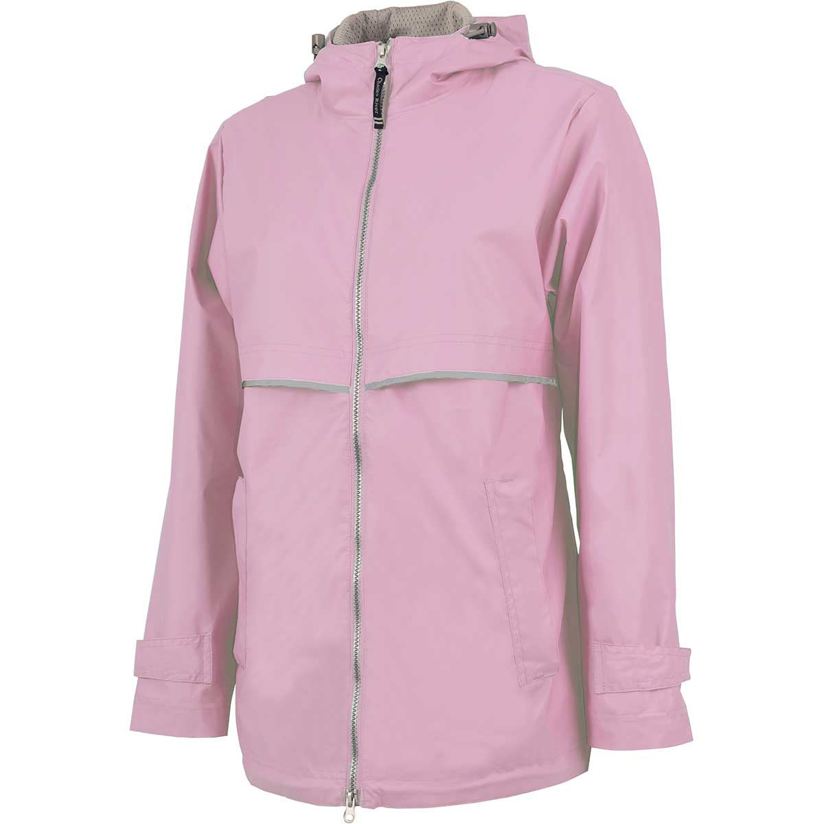 Charles River Charles River Women's Pink/Reflective New Englander Rain Jacket
