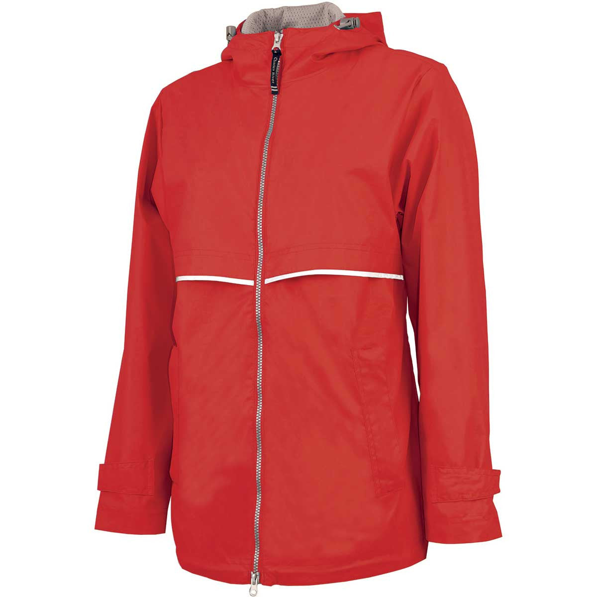 Charles River Charles River Women's Red/Reflective New Englander Rain Jacket