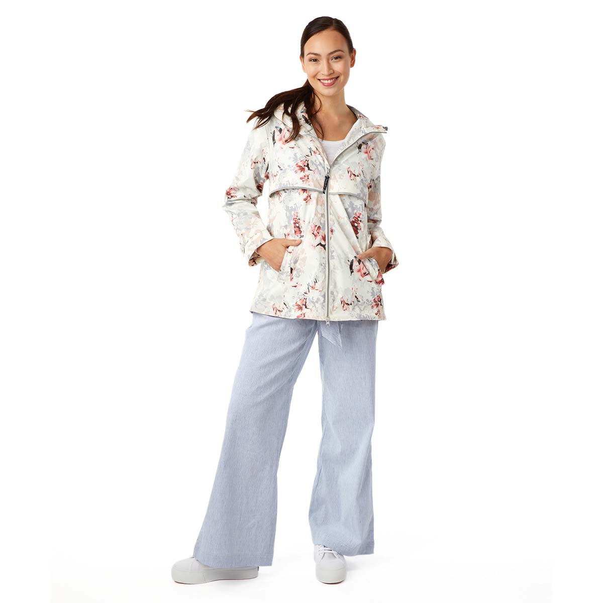 Charles River Charles River Women's Floral New Englander Rain Jacket