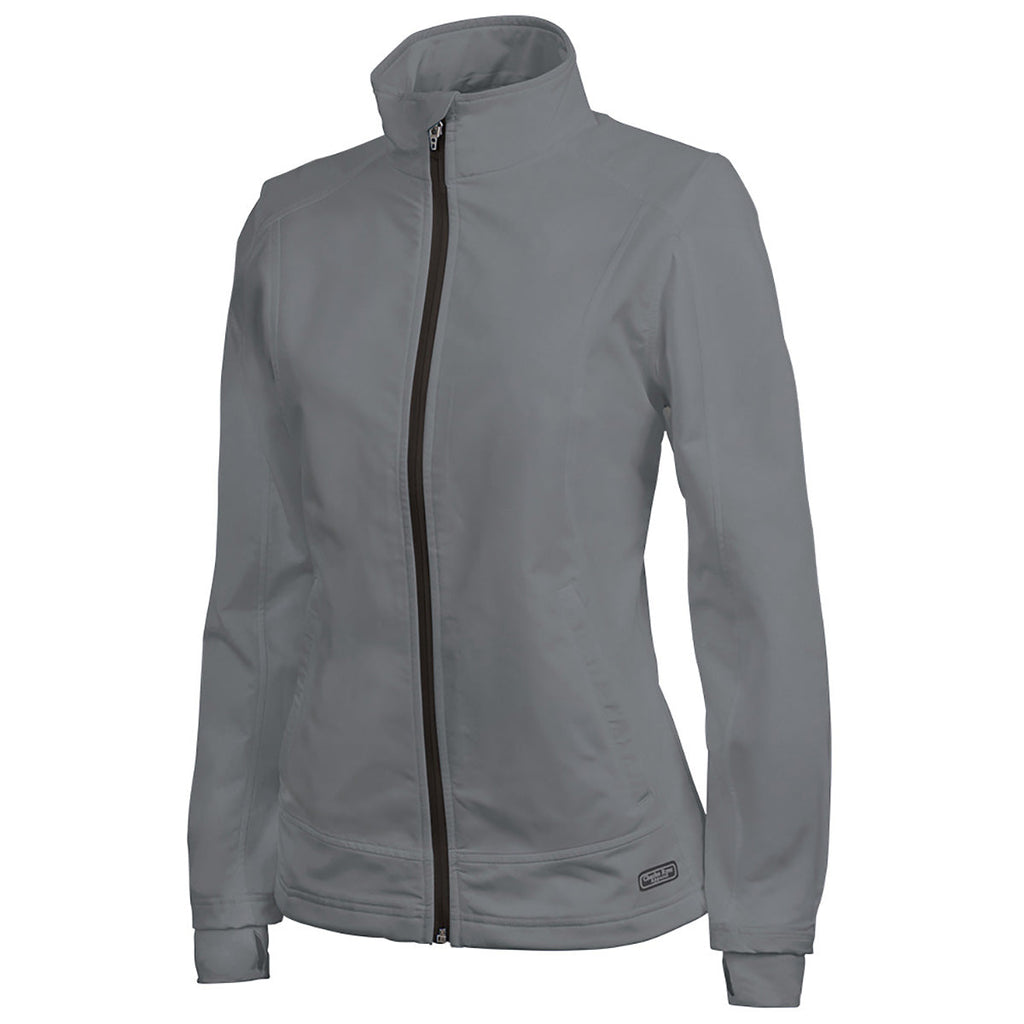 Charles River Charles River Women's Steel Grey Axis Soft Shell Jacket