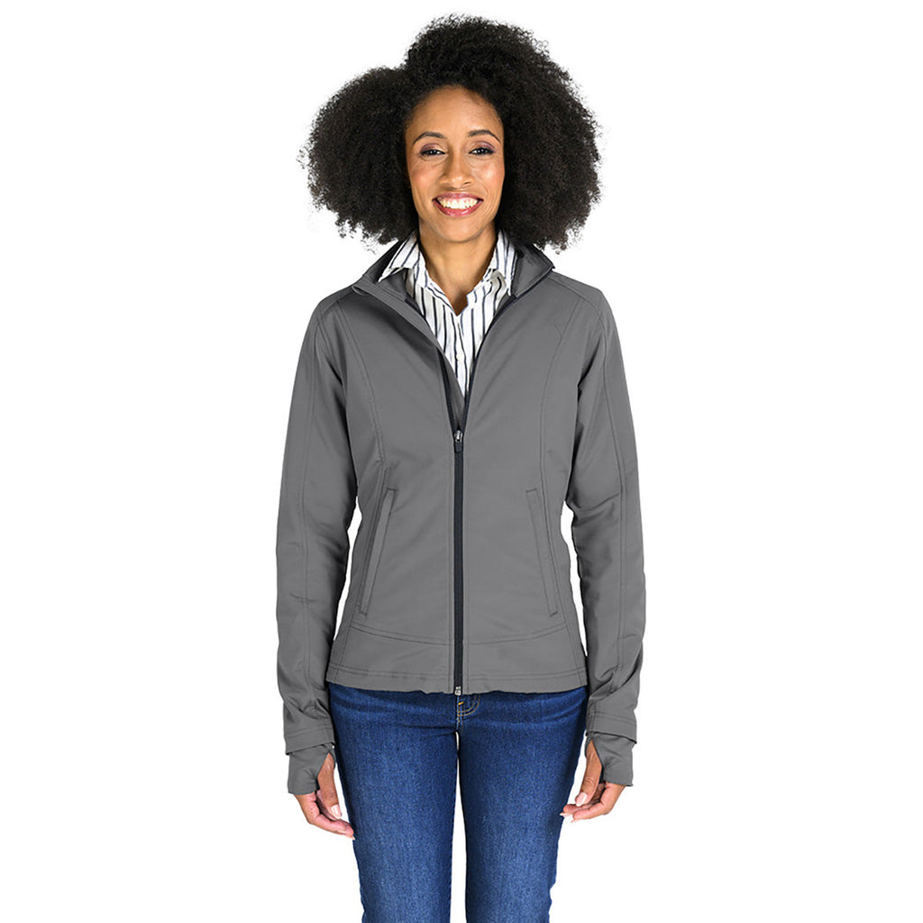 Charles River Charles River Women's Steel Grey Axis Soft Shell Jacket