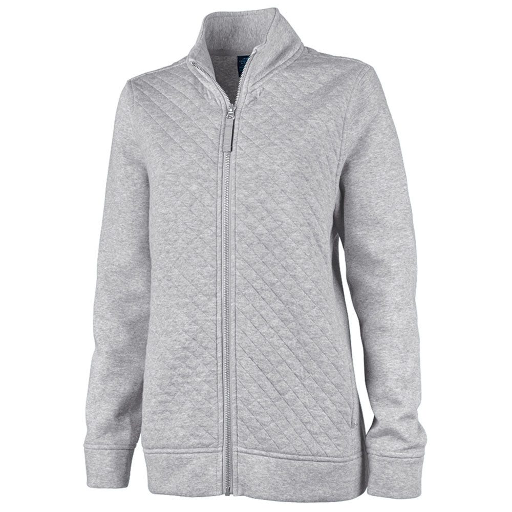 Charles River Charles River Women's Heather Grey Franconia Quilted Jacket