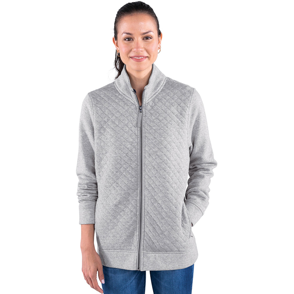 Charles River Charles River Women's Heather Grey Franconia Quilted Jacket