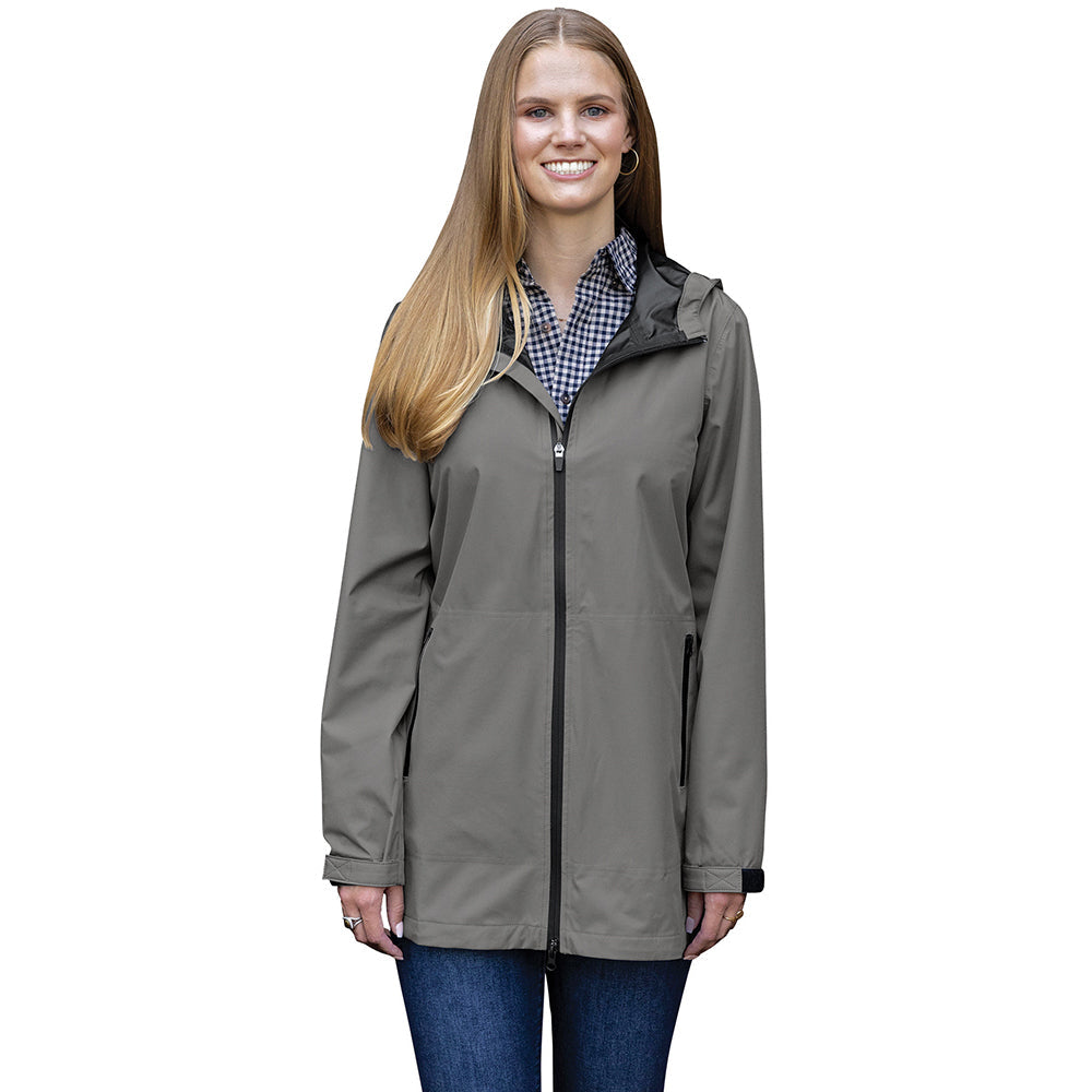 Charles River Charles River Women's Grey Atlantic Rain Shell Jacket