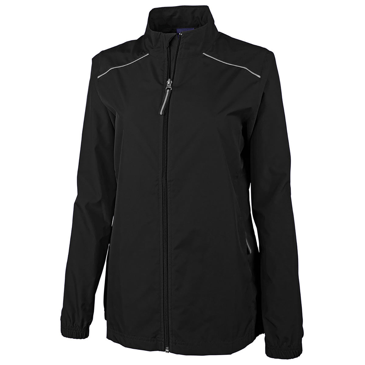 Charles River Charles River Women's Black Skyline Pack-N-Go Full Zip Reflective Jacket