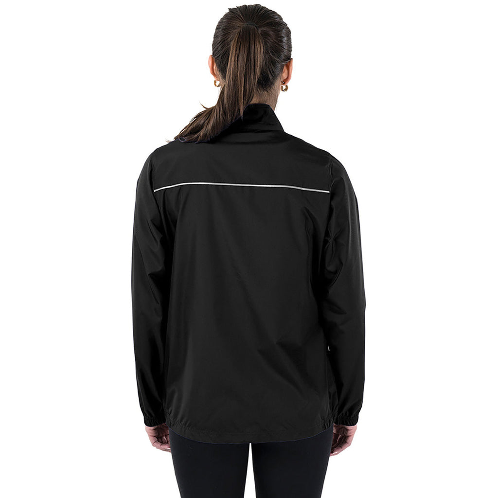 Charles River Charles River Women's Black Skyline Pack-N-Go Full Zip Reflective Jacket