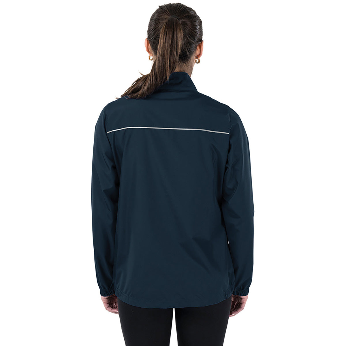 Charles River Charles River Women's Navy Skyline Pack-N-Go Full Zip Reflective Jacket