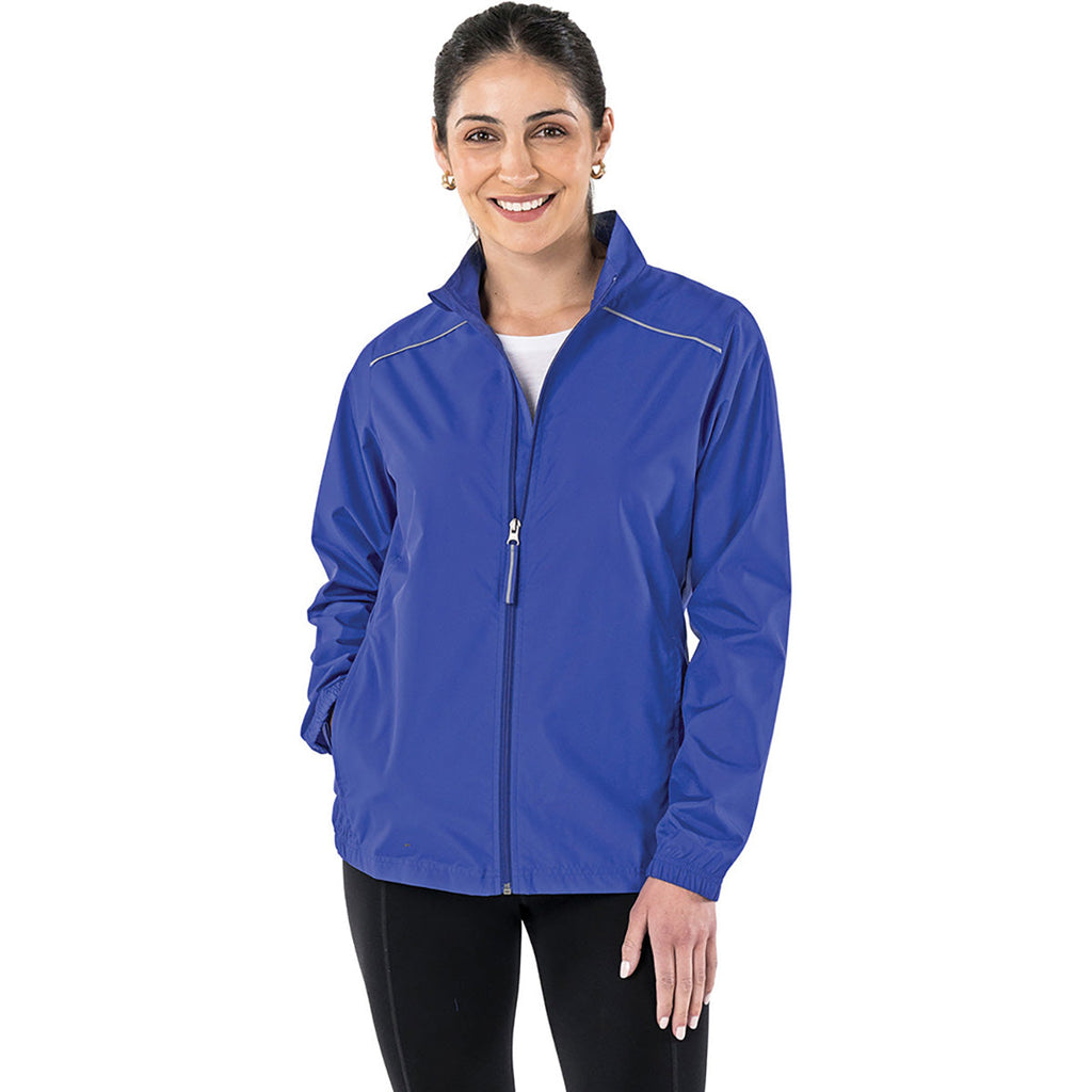 Charles River Charles River Women's Royal Skyline Pack-N-Go Full Zip Reflective Jacket