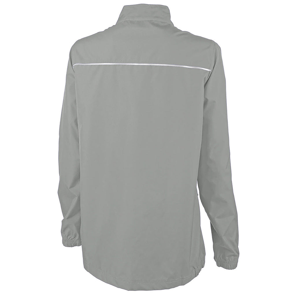 Charles River Charles River Women's Ice Grey Skyline Pack-N-Go Full Zip Reflective Jacket