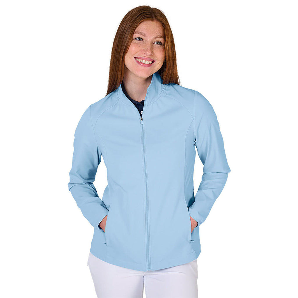 Charles River Charles River Women's Sky Blue Lexington Stretch Full Zip Jacket