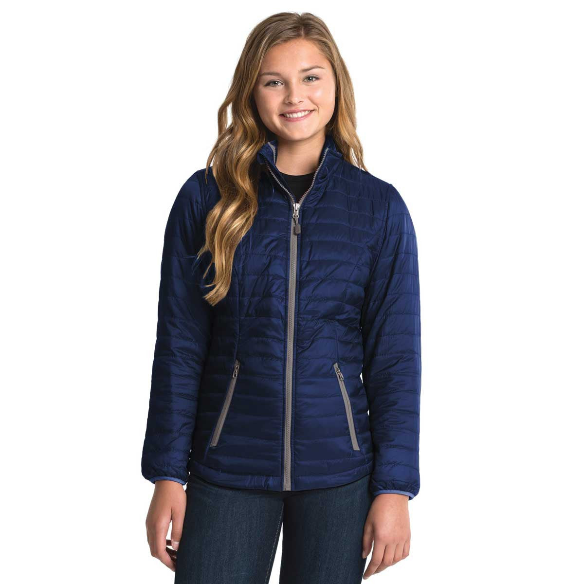 Charles River Charles River Women's Navy/Grey Lithium Quilted