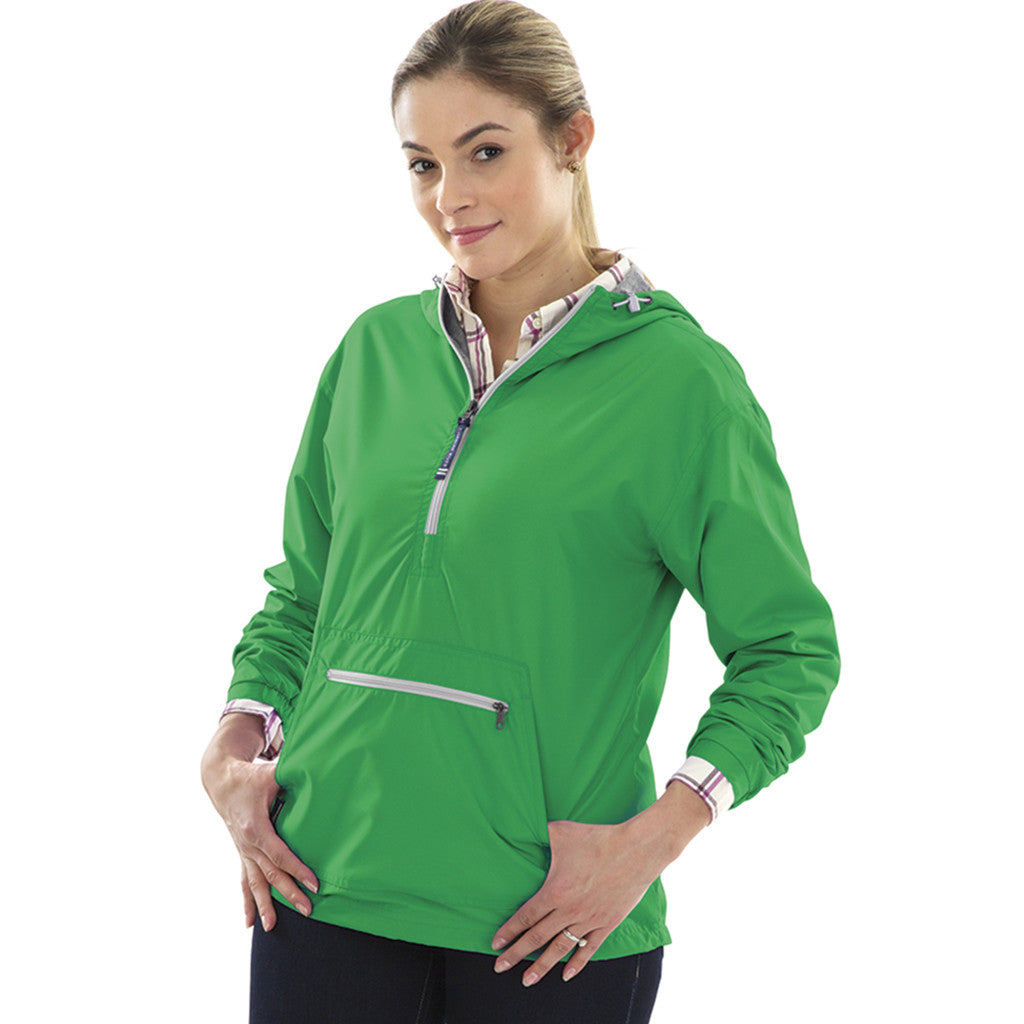 Charles River Classic Charles River Women's Kelly Green Chatham Anorak Solid