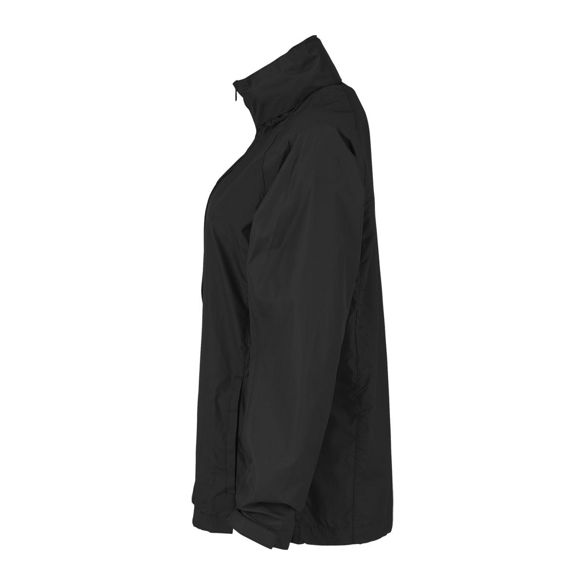 Vantage Vantage Women's Black Full-Zip Lightweight Hooded Jacket