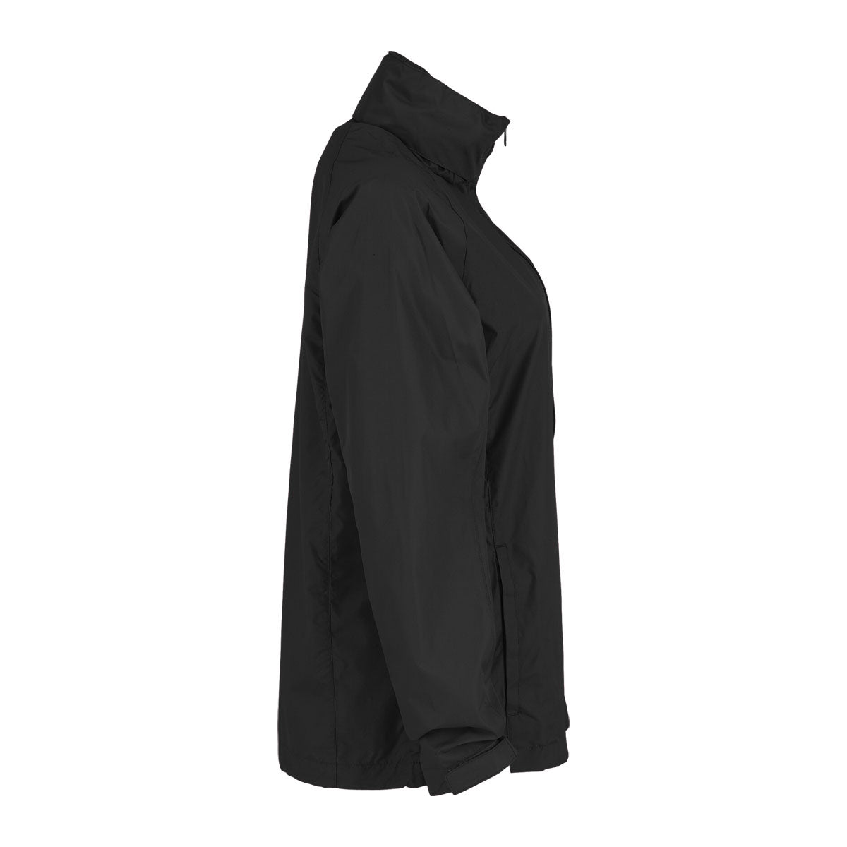 Vantage Vantage Women's Black Full-Zip Lightweight Hooded Jacket