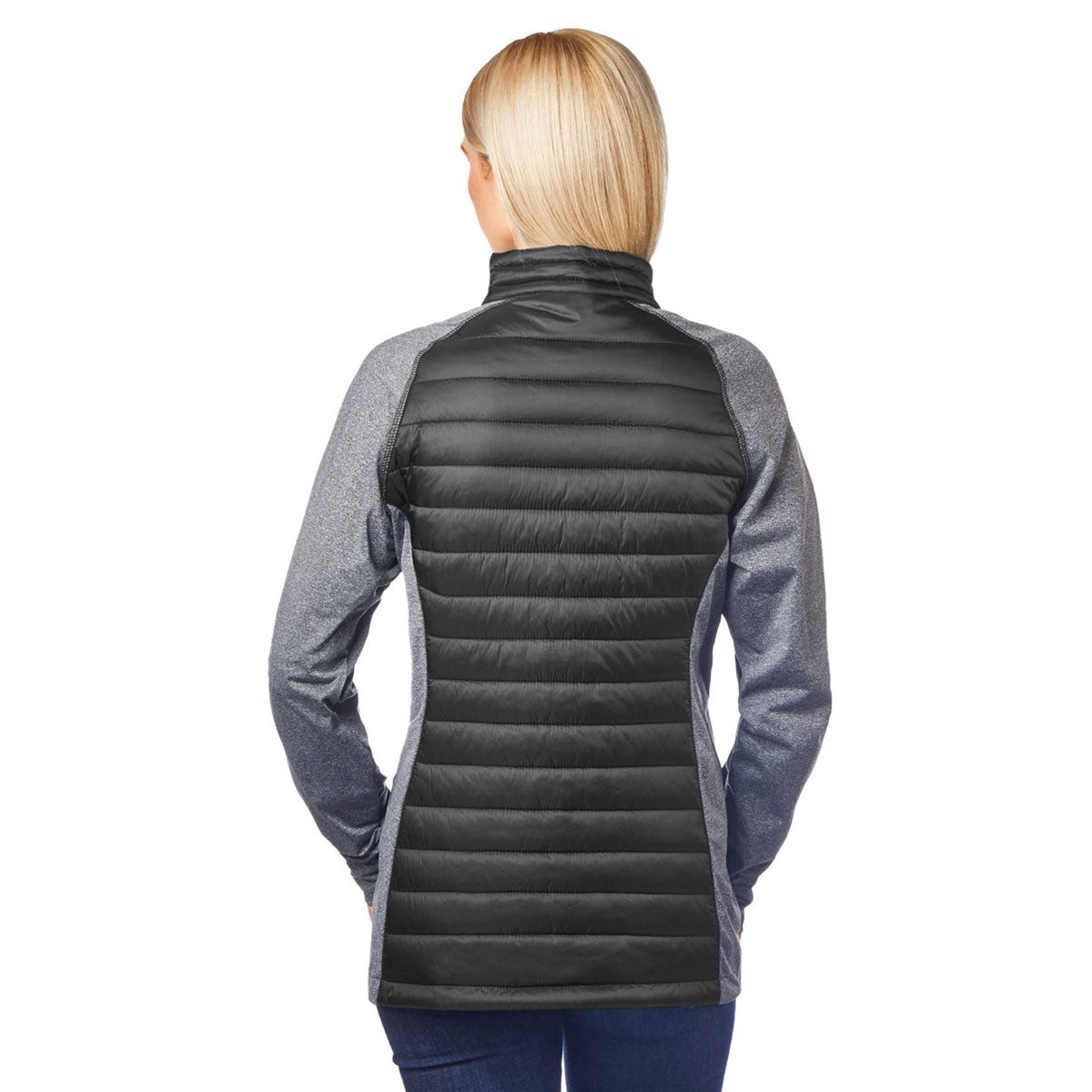 Landway Classic Landway Women's Black/ Grey Refuge Hybrid Lightweight Puffer