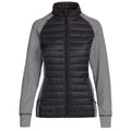 Landway Classic Landway Women's Black/ Grey Refuge Hybrid Lightweight Puffer