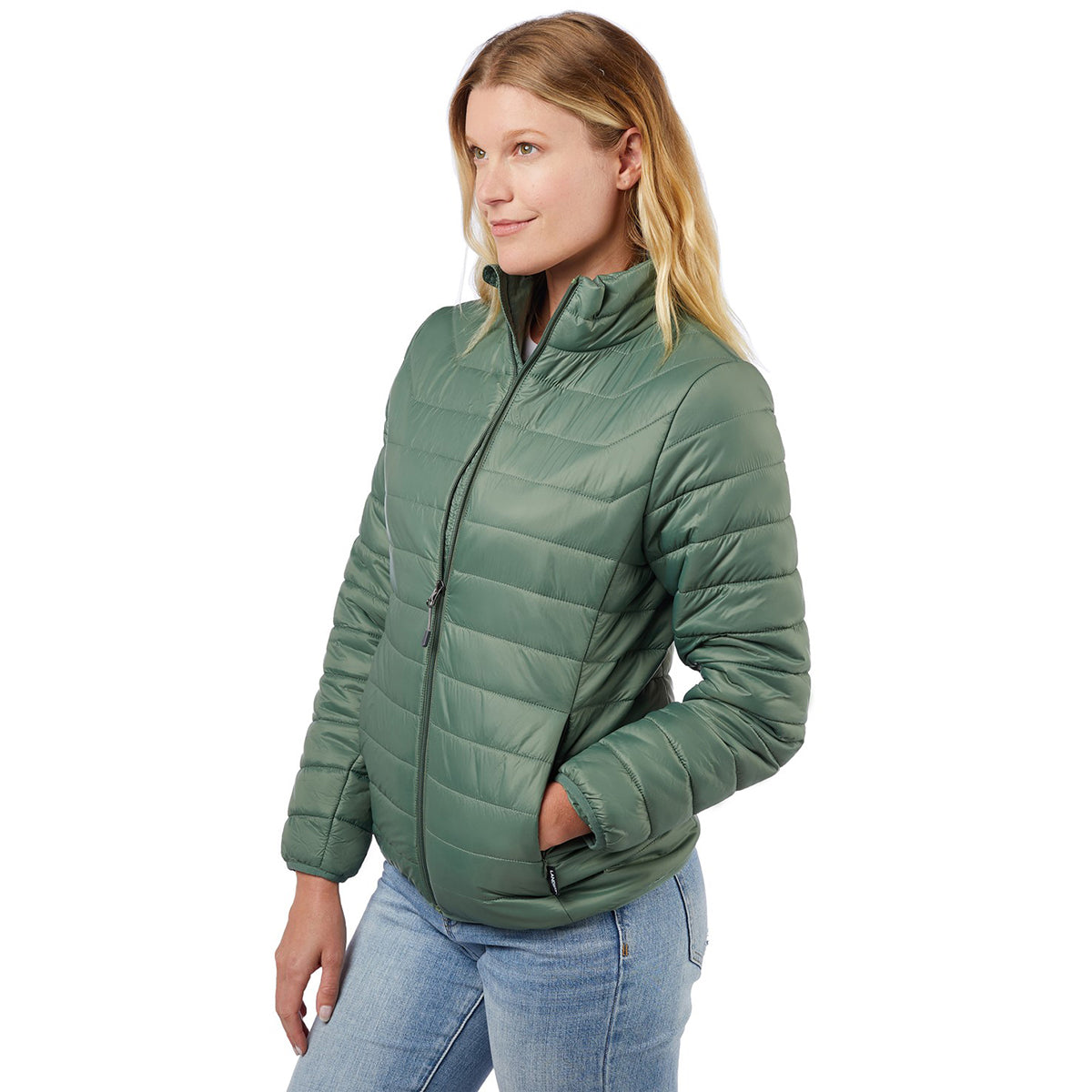 Landway Authentic Landway Women's Fern Green Puffer Polyloft Jacket