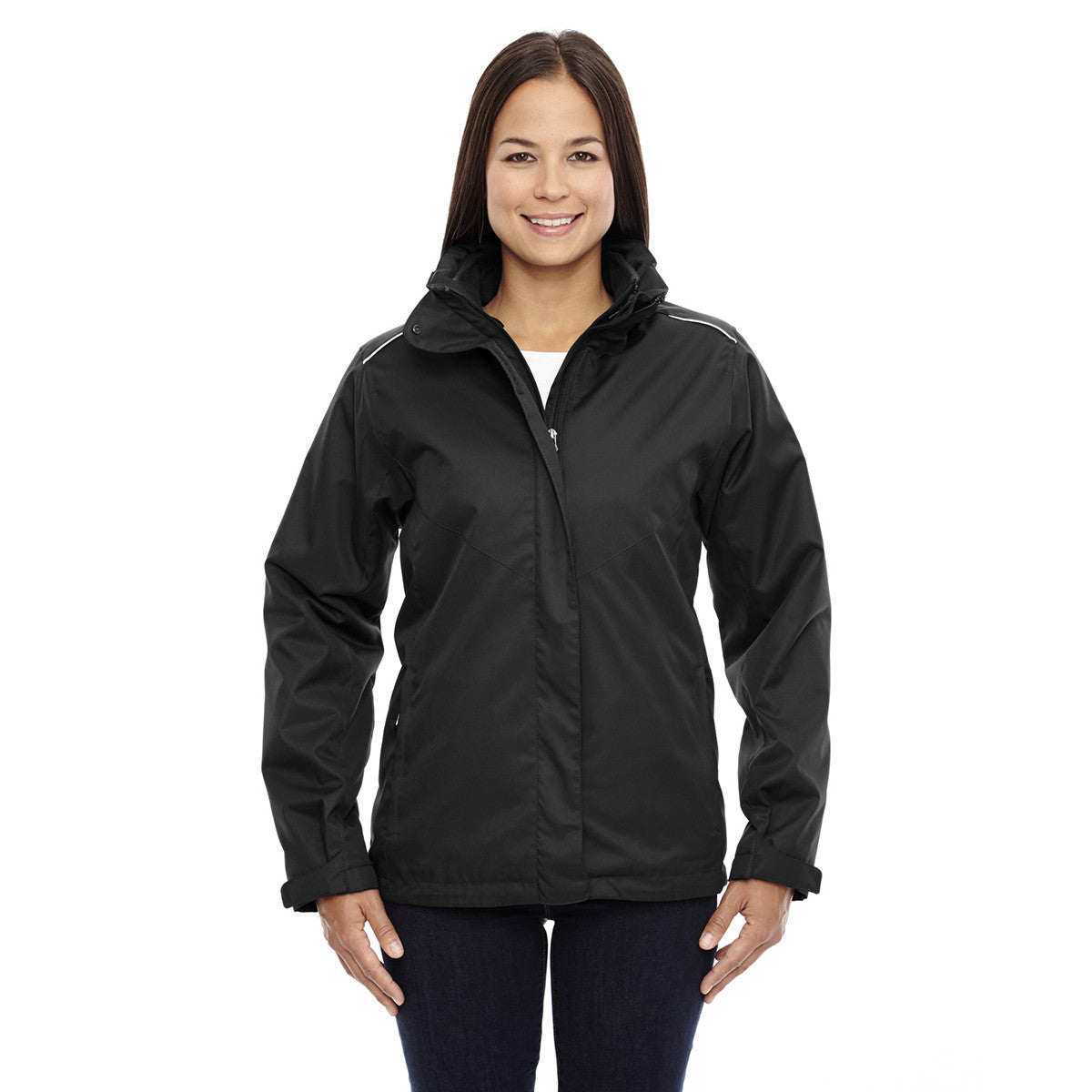Core 365 Core 365 Women's Black Region 3-in-1 Jacket with Fleece Liner