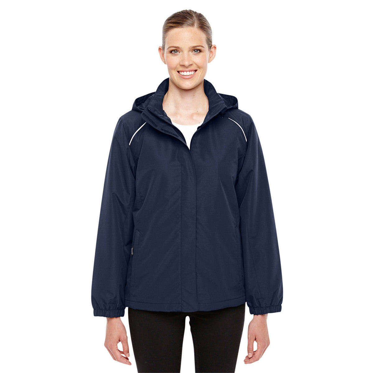 Core 365 Core 365 Women's Classic Navy Profile Fleece-Lined All-Season Jacket