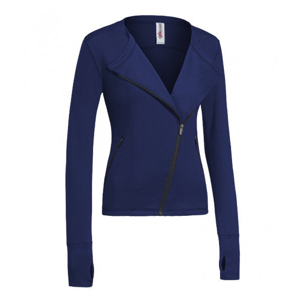 Expert Premium Expert Women's Navy Moto Jacket