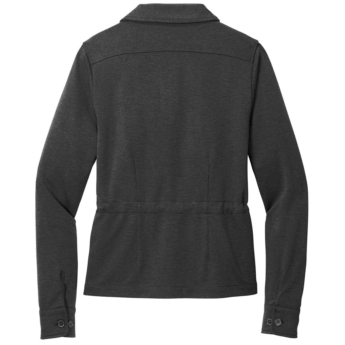 Brooks Brothers Brooks Brothers Women's Windsor Grey Heather Mid-Layer Stretch Button Jacket