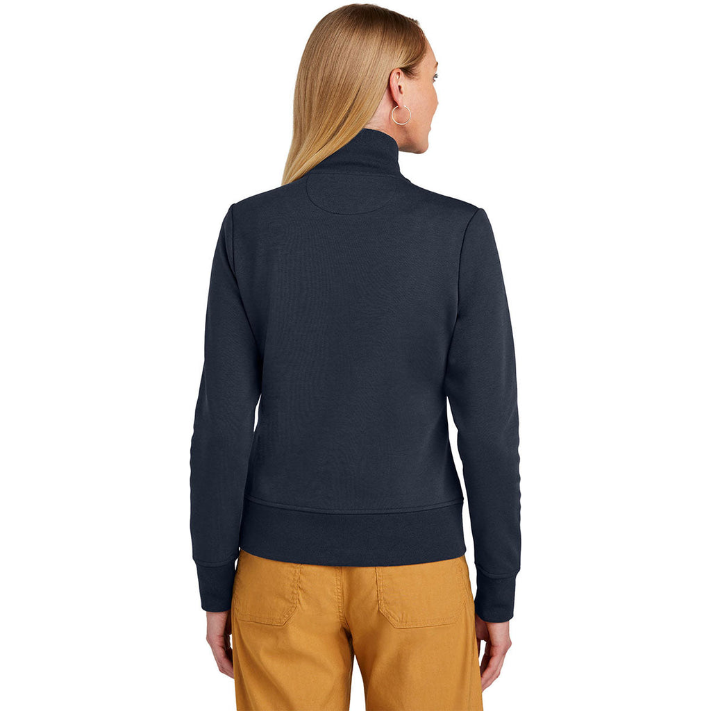 Brooks Brothers Brooks Brothers Women's Night Navy Double-Knit Full Zip