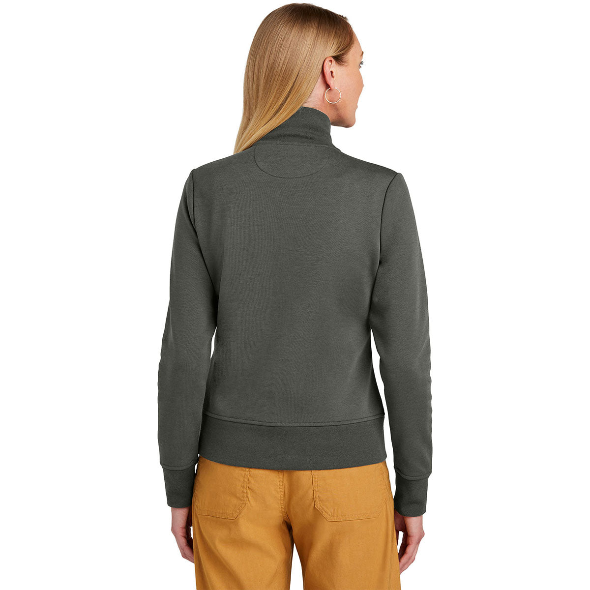 Brooks Brothers Brooks Brothers Women's Windsor Grey Double-Knit Full Zip