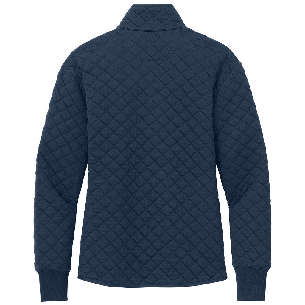 Brooks Brothers Brooks Brothers Women's Navy Blazer Diamond Quilt Full-Zip