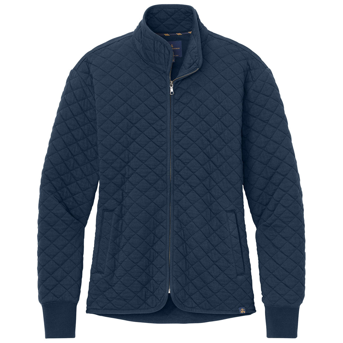 Brooks Brothers Brooks Brothers Women's Navy Blazer Diamond Quilt Full-Zip