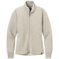 Brooks Brothers Brooks Brothers Women's Oatmeal Heather Diamond Quilt Full-Zip