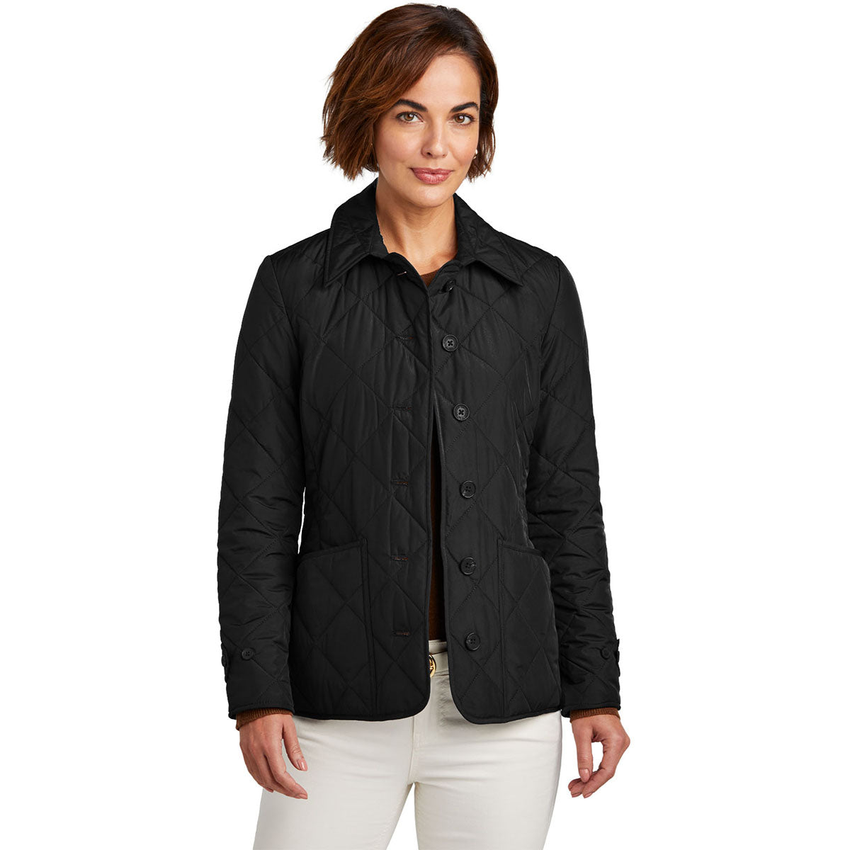 Brooks Brothers Brooks Brothers Women's Deep Black Quilted Jacket