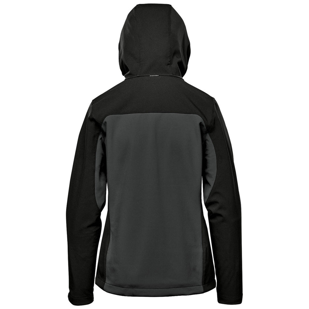 Stormtech Stormtech Women's Dolphin/Black Cascades Softshell Hoody