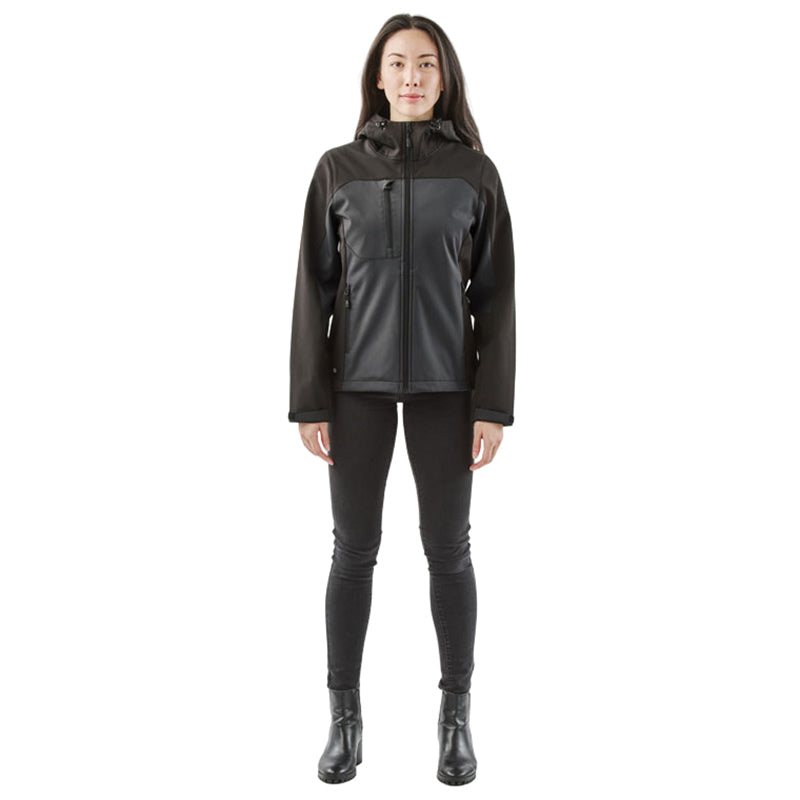 Stormtech Stormtech Women's Dolphin/Black Cascades Softshell Hoody
