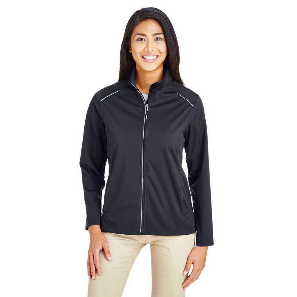 Core 365 Core 365 Women's Black Techno Lite Three-Layer Knit Tech Shell