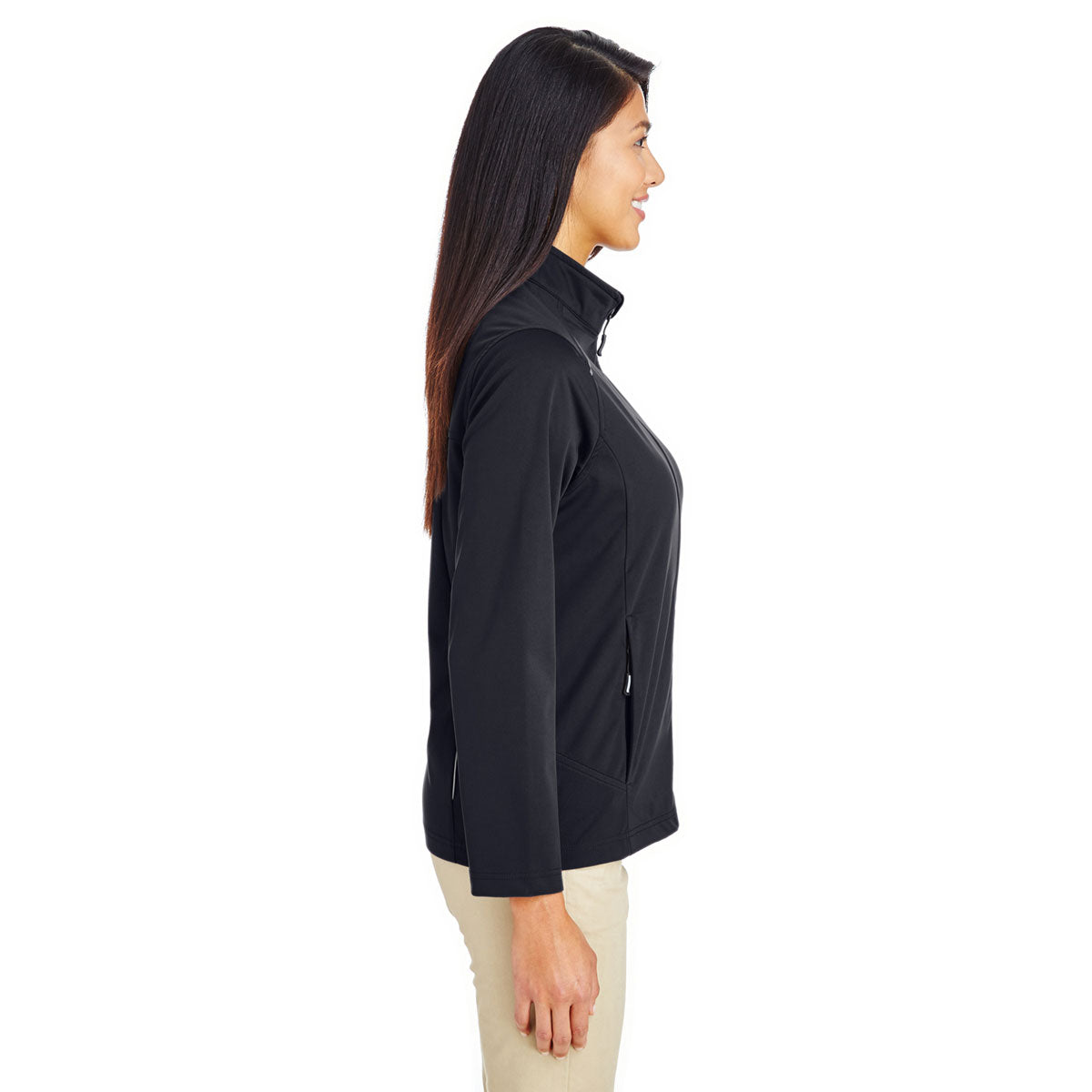 Core 365 Core 365 Women's Black Techno Lite Three-Layer Knit Tech Shell