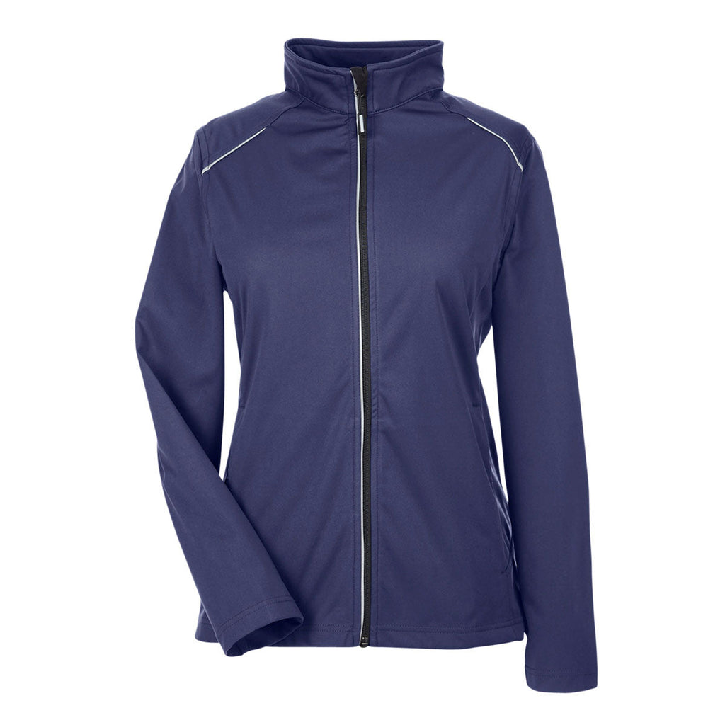 Core 365 Core 365 Women's Classic Navy Techno Lite Three-Layer Knit Tech Shell
