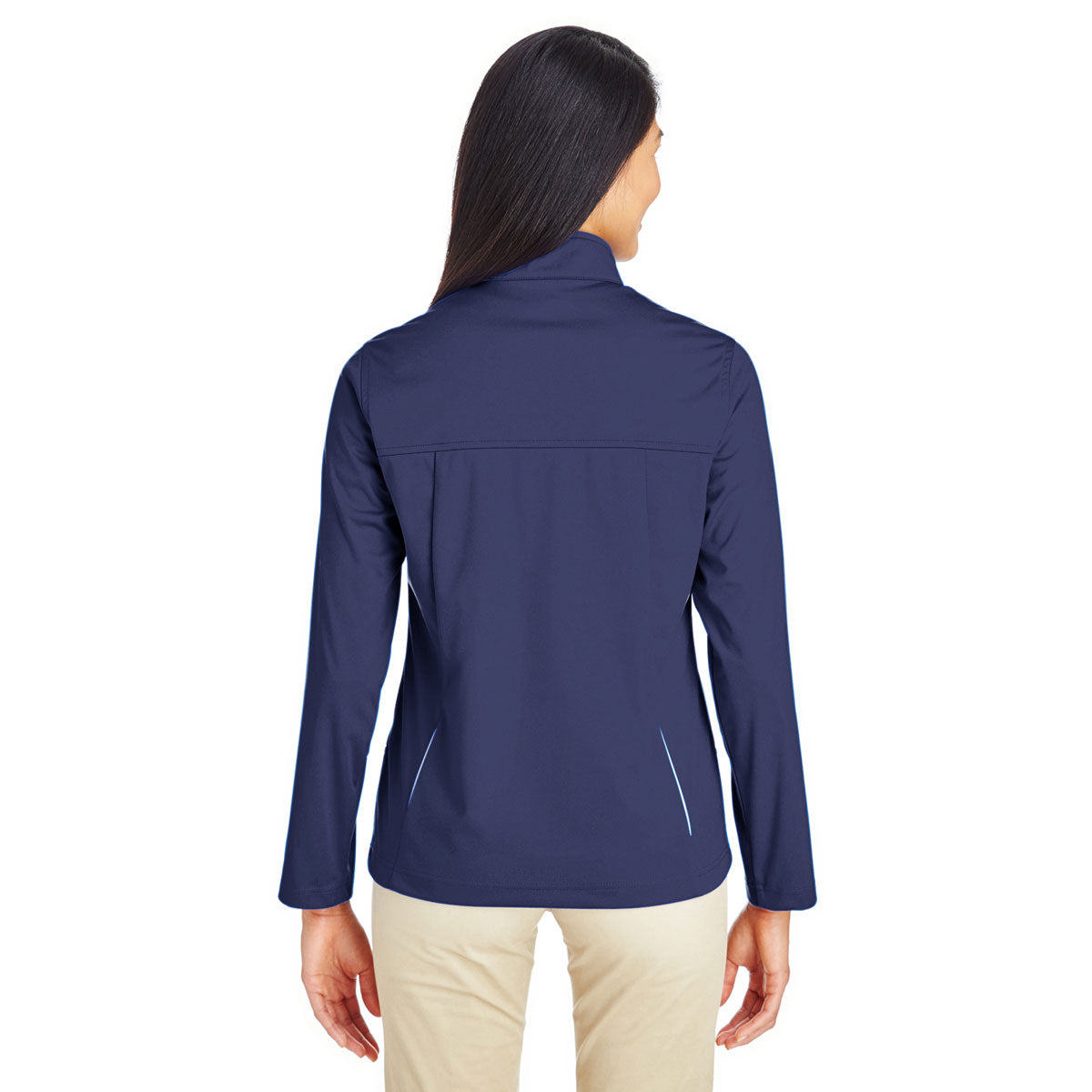 Core 365 Core 365 Women's Classic Navy Techno Lite Three-Layer Knit Tech Shell