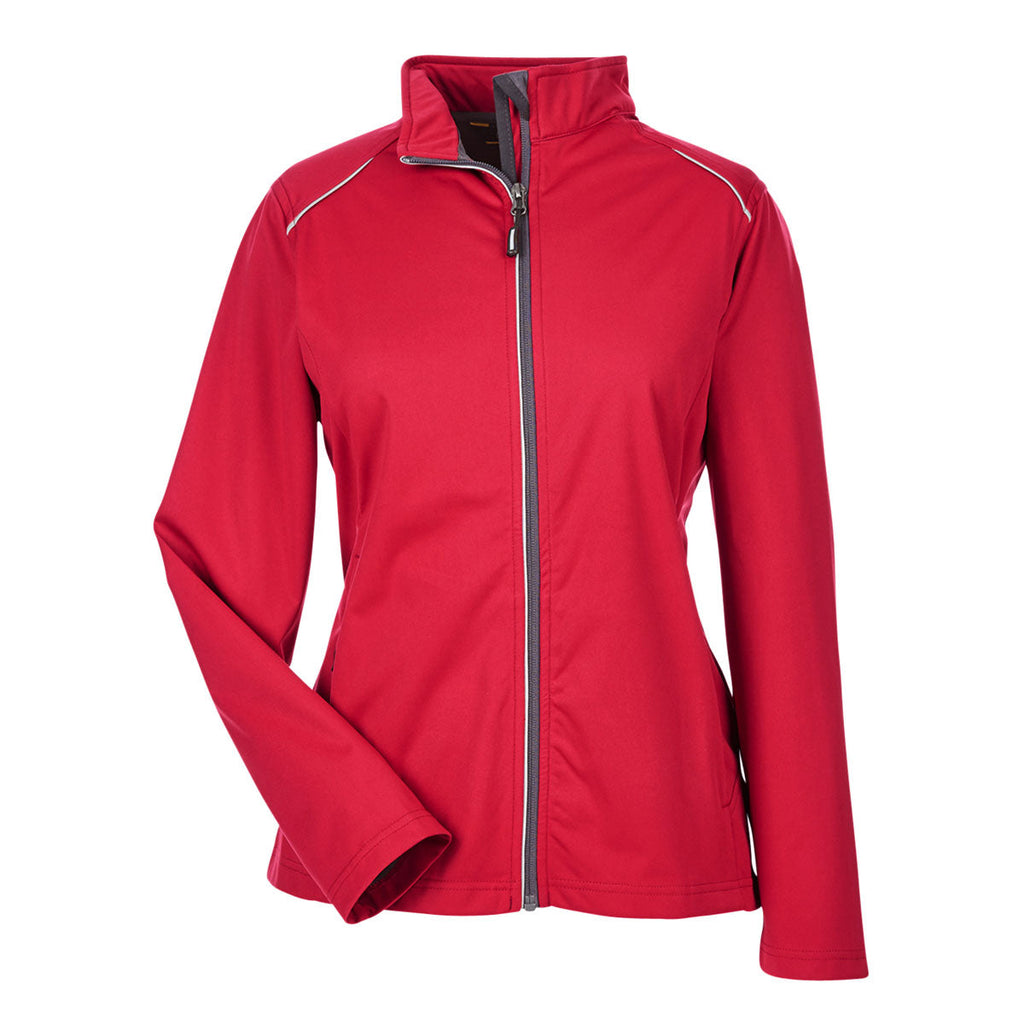 Core 365 Core 365 Women's Classic Red Techno Lite Three-Layer Knit Tech Shell