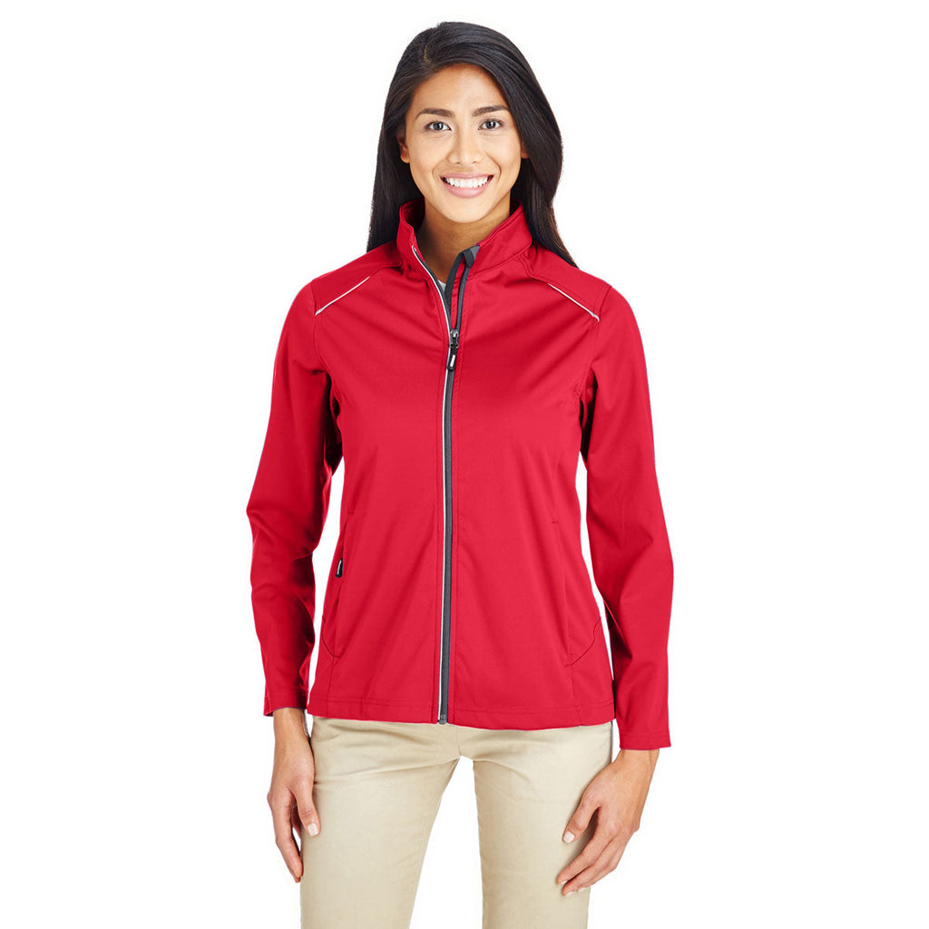 Core 365 Core 365 Women's Classic Red Techno Lite Three-Layer Knit Tech Shell