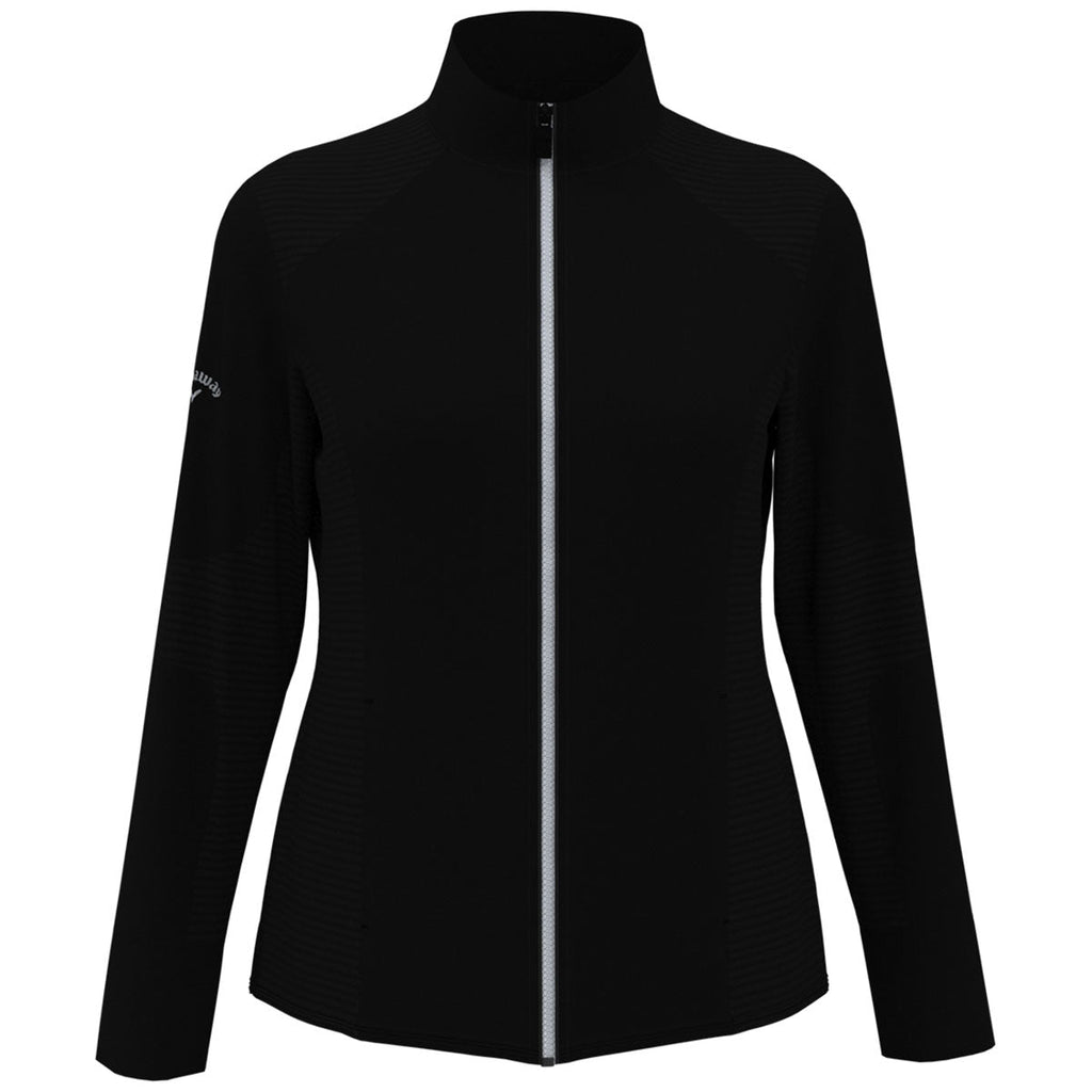 Callaway Callaway Women's Black Full-Zip Ottoman Jacket